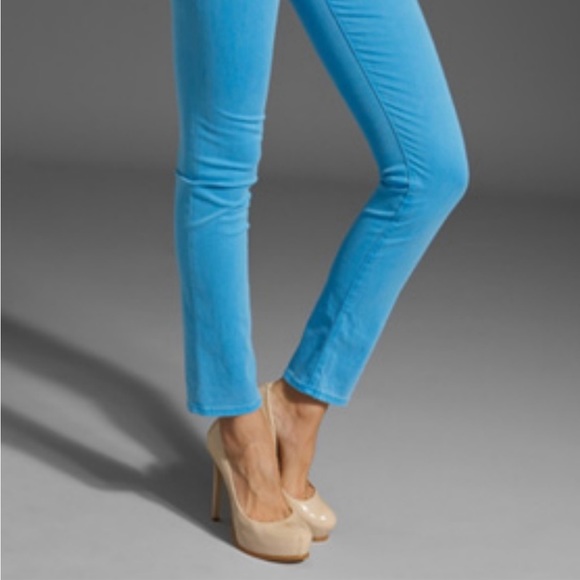 ⭐️ AG Adriano Goldschmied The Stilt Cigarette Leg Blue Pants 27R - Picture 6 of 16